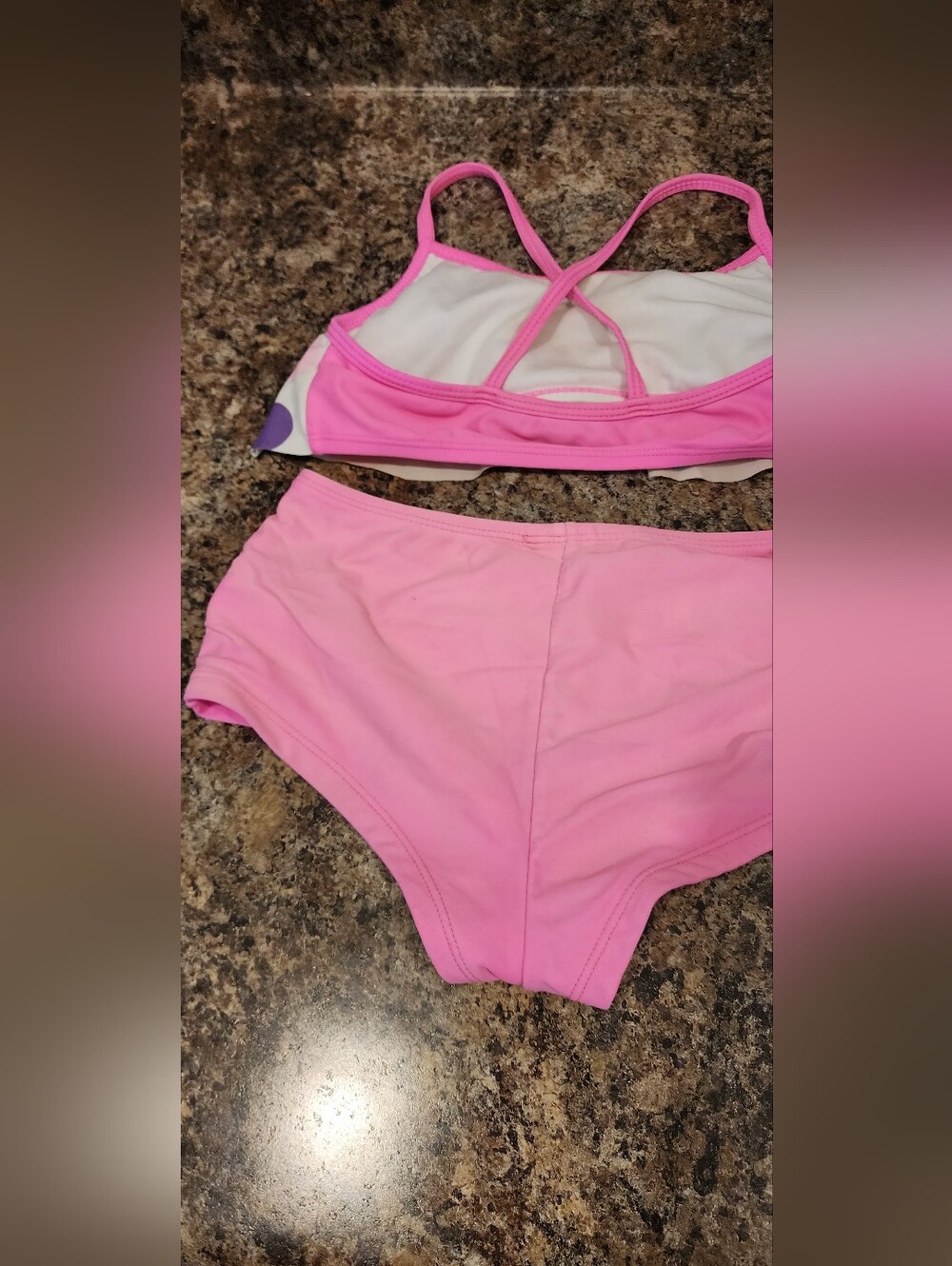 OP Bubble Pink Girls Two-Piece Swim Set
